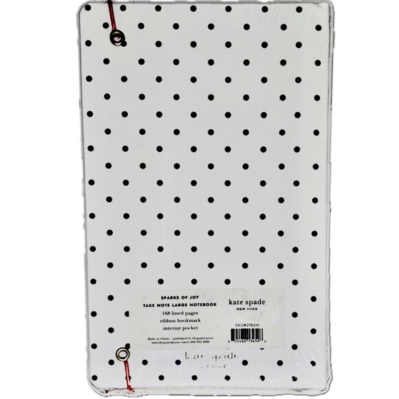 Kate Spade New York  Sparks of Joy Initial Notebook Letter "M" on Cover NEW - Picture 2 of 4